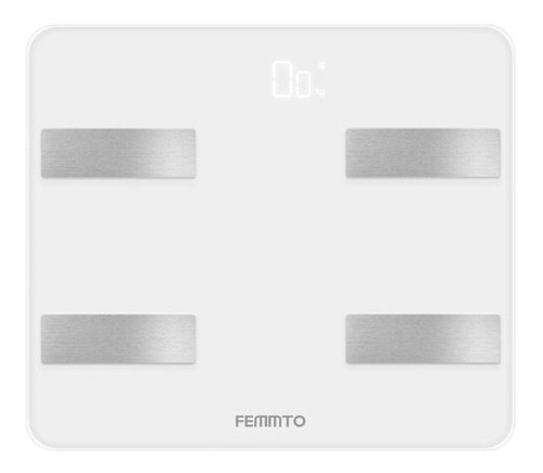 Imagen 1 de 7 de Balanza Digital Para Personas Femmto B04 Bluetooth Corporal Blanco