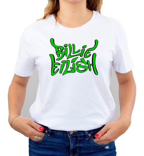 Polera Billie Eilish Gira Logo Concierto Lollapalooza C-685