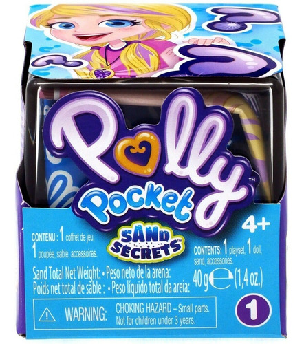 Polly Pocket Sand Secrets Muñeca Sorpresa Cajita Escenario