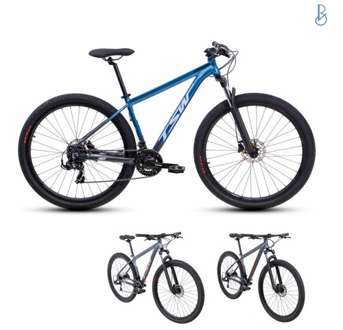 Bicicleta Aro 29 Tsw Azul/cinza Ride Plus 21v Shimano Cor Azul Metalizado-Cinza Tamanho do quadro 17