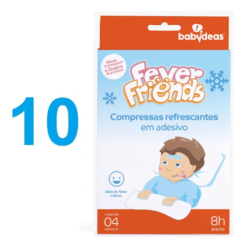 10 Fever Friends ® Compressas Refrescantes (similar Bekoool)