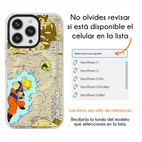 Funda Para iPhone Magsafe Dragon Ball Z Goku Cell Antigolpes