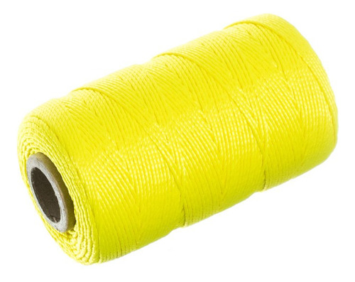 Cordel Nailon Trenzado Alta Calidad 250 Pie Amarillo Neon