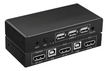 Comprar Kvm Switch Splitter Displayport Usb 2.0 - 2 Pc En 1 Monitor