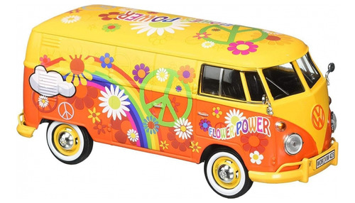 Motormax 79575 1:24 Volkswagen Type 2 Delivery Van Flower