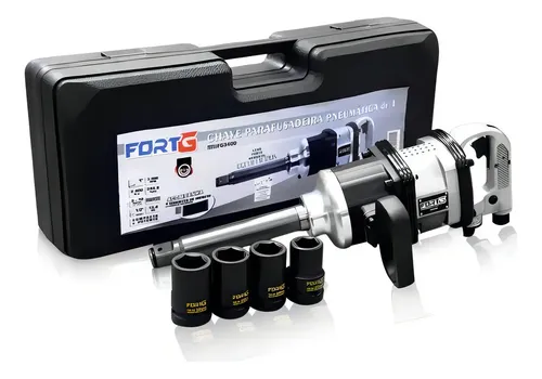 Chave Parafusadeira Impacto Pneumática FortG Pro 1 Pol 3900 RPM 2400Nm