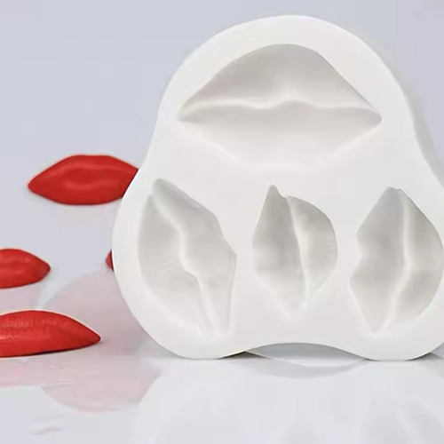 Molde Silicone Boca Beijo Mulher Batom Labio Fondant Resina