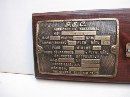 Letrero Placa Antiguas Enmarcadas