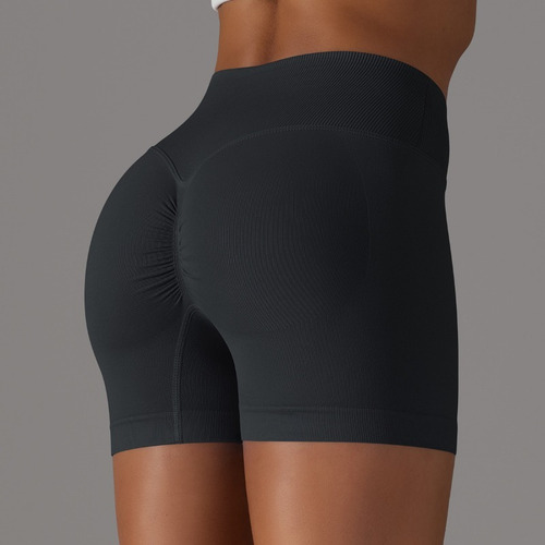 Pantalones Cortos Deportivos De Algodón De Cintura Alta Sin