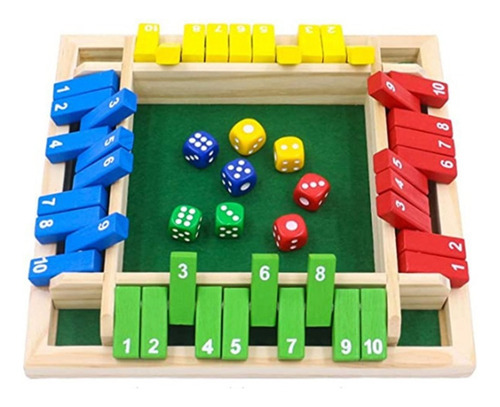 Juego Emboadlie Funny Family Games: Shut The Box Board Shut