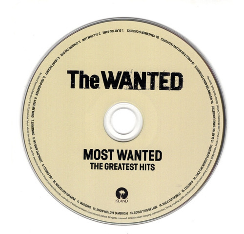 The Wanted Most Wanted Greatest Hits Nathan's Edition Cd Imp