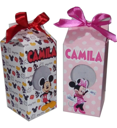 Dulcero 15 Mimi Minie Y 15 Mickey Mouse  Personalizado