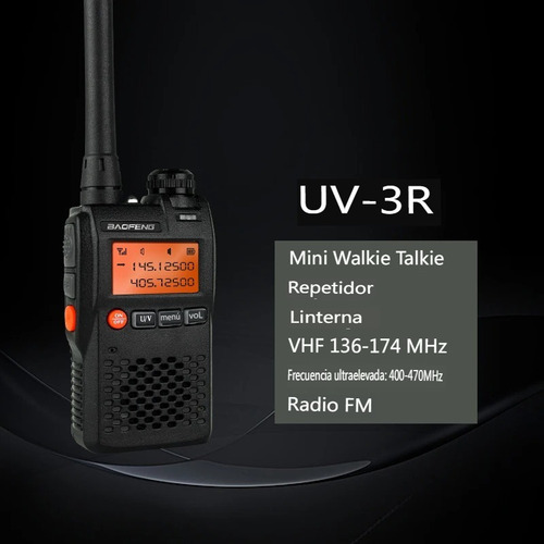 2 Radios Wokitokis Baofeng Uv-3r Vhf 136-174 Mhz Uhf400-470