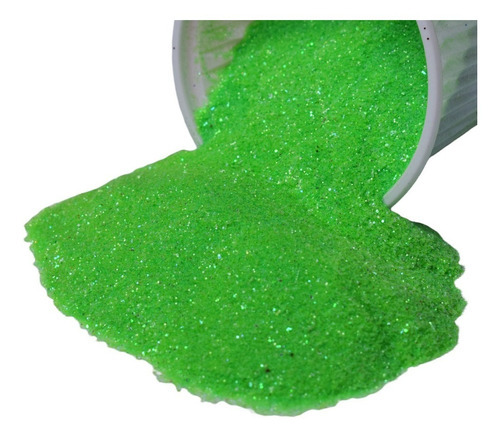 Glitter Purpurina Pó Brilho Decoração Prata 500g Cor Verde-claro