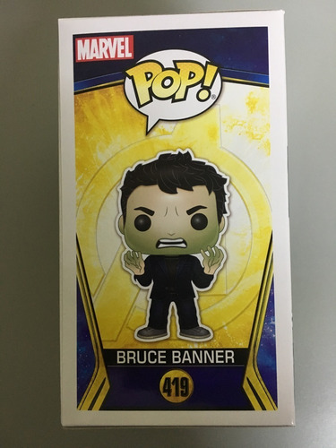 Funko Pop Avengers Banner Hulk Head 419 Original Nuevo