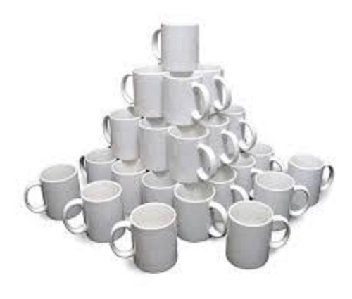 Tazas Blancas Para Sublimar Por Unidad Y Cajas (36 Pzas)