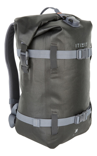 Mochila Estanca 20 l Negra Itiwit Color Gris