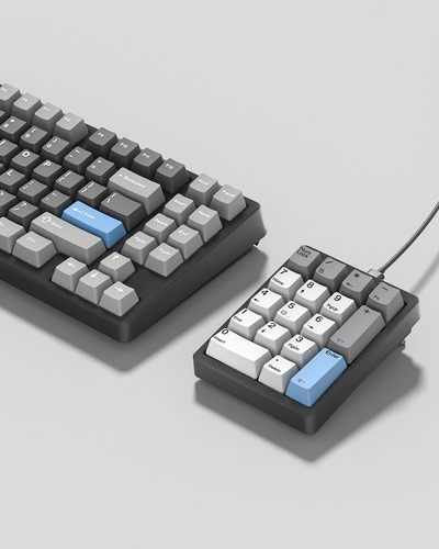 Teclado Numérico Mecánico Numpad Retroiluminado Blanco 17 Te Color Del Teclado Idioma