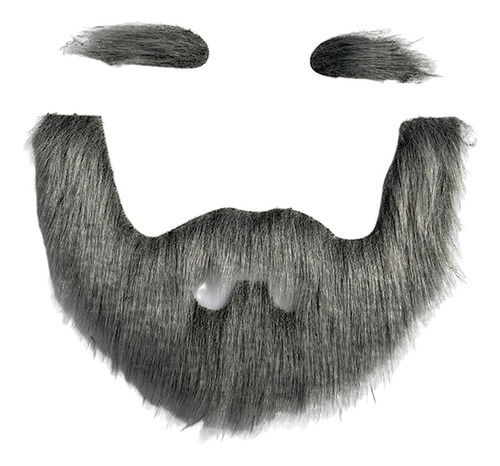 Set De Cejas Y Barba Falsas, Accesorios De Gris Negro