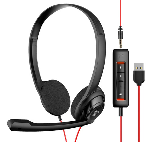 Nubwo Hw02 Auriculares Usb Para Ordenador Con Micrófon...