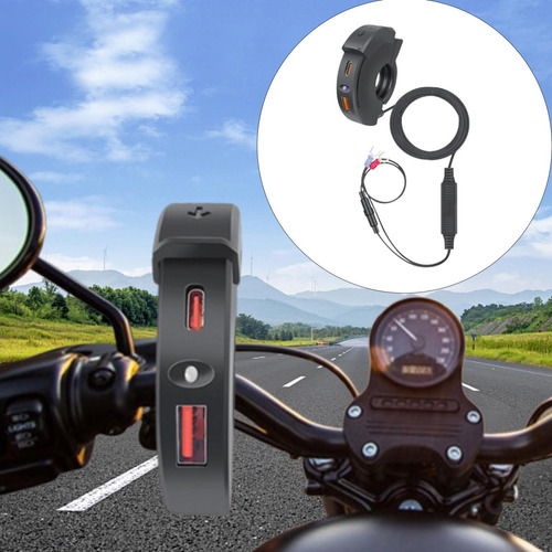 Cargador De Teléfono Para Motocicleta Cargador Usb Para