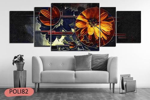 Imagen 7 de 10 de Cuadros Polipticos Paisajes Y Decorativos 160x60 Tela Lienzo