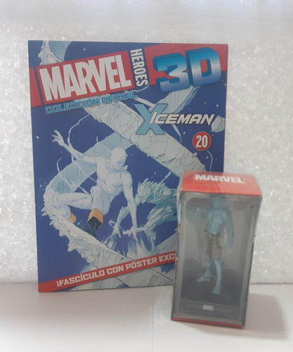 Figura Colección Marvel 3d Iceman Entrega N 20