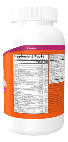 Multicgeles Líquidos Supplements Now Foods Con Luteína 180 C