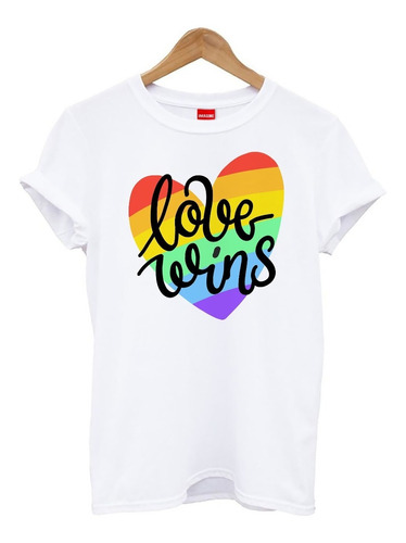 Blusa Playera Camiseta Dama Love Wins Pride Elite #801