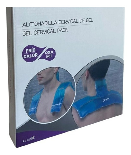 Almohadilla Cervical Gel Frío Calor Contractura Muscular Cervicalgia Columna Relax Alivio
