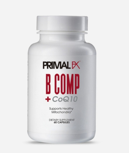 B Complex + Coq10. Primal. 60 Cápsulas. Sabor Sin Sabor