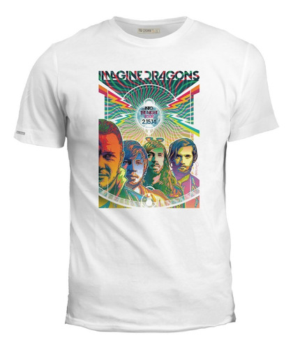 Camiseta Into The Night Tour Imagine Dragons Banda Rock Ink