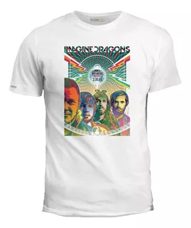 Camiseta Into The Night Tour Imagine Dragons Banda Rock Ink