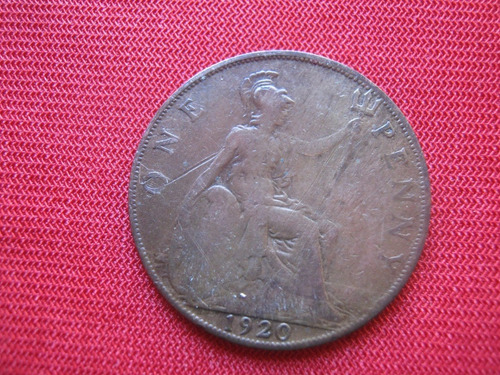 Gran Bretaña 1 Penny 1920 Rey Jorge V