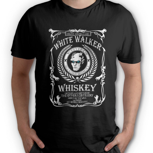 Polera White Walker Whiskey Game Of Thrones 100% Algodón 