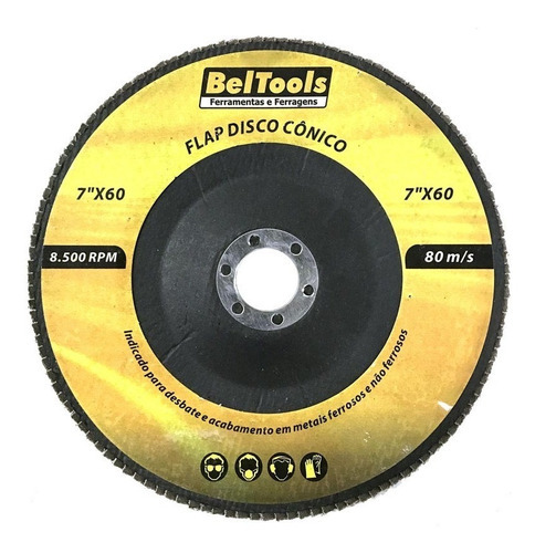 Disco Desbaste Flap Cônico 7x60 Beltools