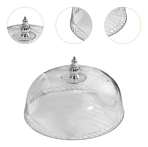 Cubierta De Cúpula De Pastel Transparente, Tapa De 21 Cm