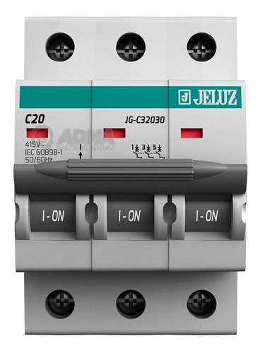 Llave Termica Tripolar 20 Amp Jeluz 3x20