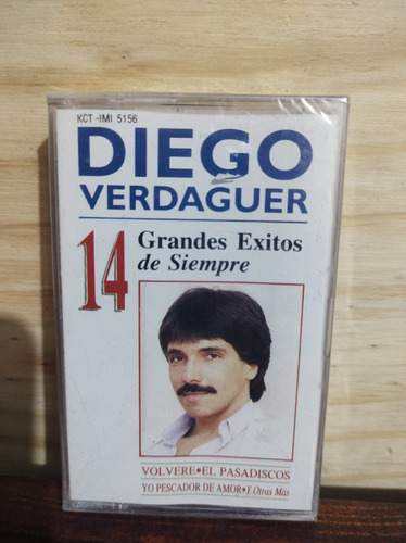 Diego Verdaguer 14 Grandes Éxitos Kct Cassette 