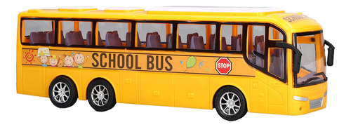 Mini Bus Model Car Toys High Simulation Fine Details Amarelo