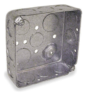 Raco 192 Electrical Box,square,4 X 1-1/2 In. Zzc