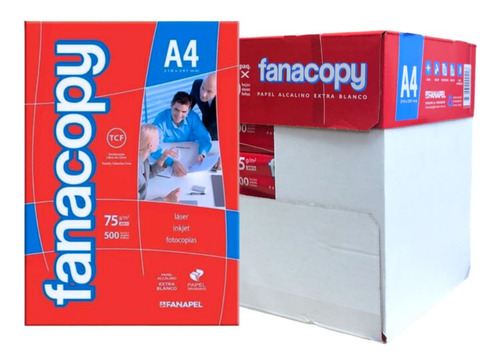 Hojas A4 Fanacopy Papel 75grs. Serviciopapelero