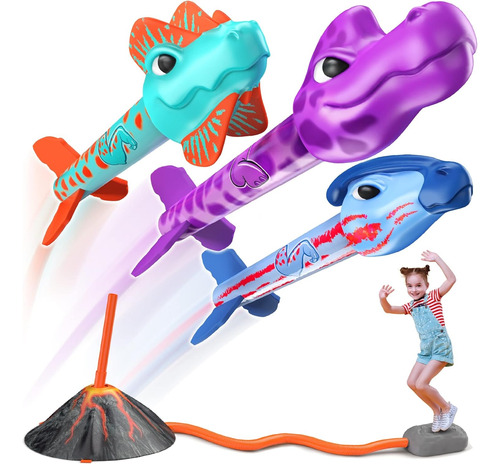 Dino Blasters Lanzacohetes Para Niños