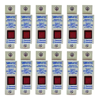 Kit 12 Dps Dispositivo Proteção Surto 20ka 275v Classe 2 1p