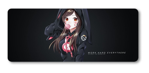 Mousepad Xxl 80x30cm Cod.176 Chica Anime Overwatch