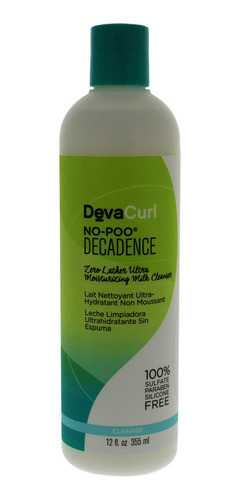 Limpiador Nopoo Decadence De Devacurl, Unisex, 12 Onzas