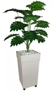 Planta Artificial Decoração Enfeite + Vaso 3d Oferta