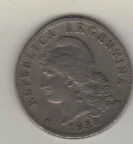Argentina Moneda De Niquel De 20 Centavos Año 1938 - Vf+