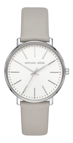 Reloj Mujer Michael Kors Mk2797 Cuarzo Pulso Gris En Cuero