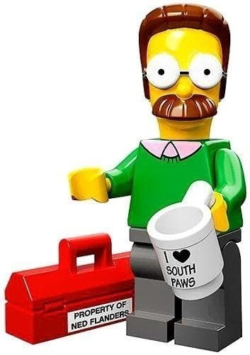 Ned Flanders Minifigura Lego Simpsons Serie 1 Original